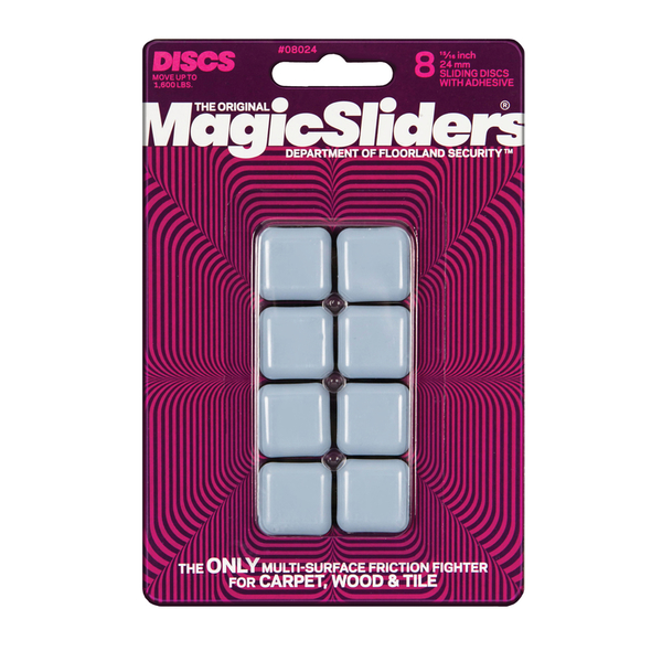 Magic Sliders SLIDING DISC SQR 1"" 8PK 8024